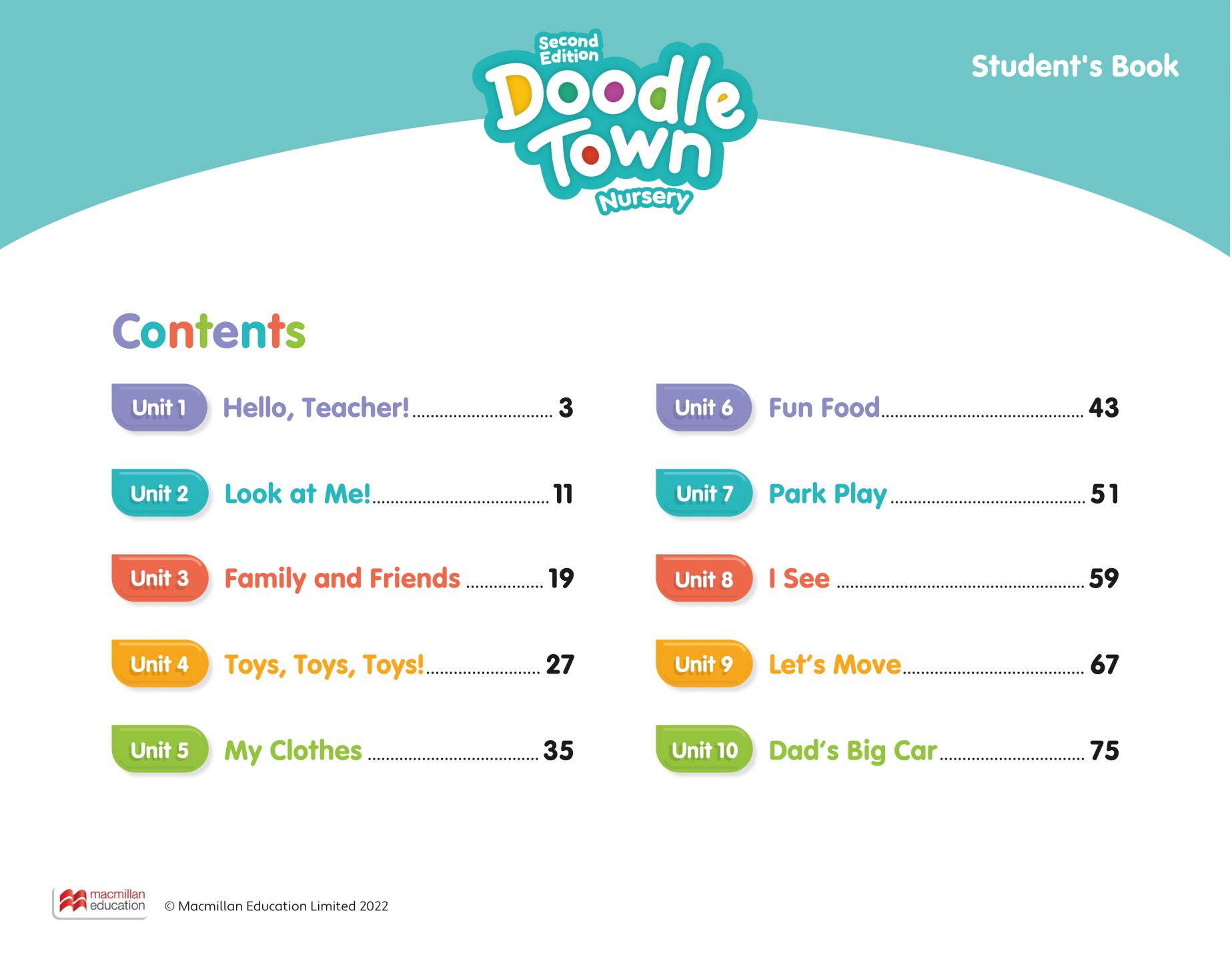 图片[2]-《Doodle Town Nursery Second Edition》麦克米伦Doodle Town幼儿教材第二版 Nursery级别