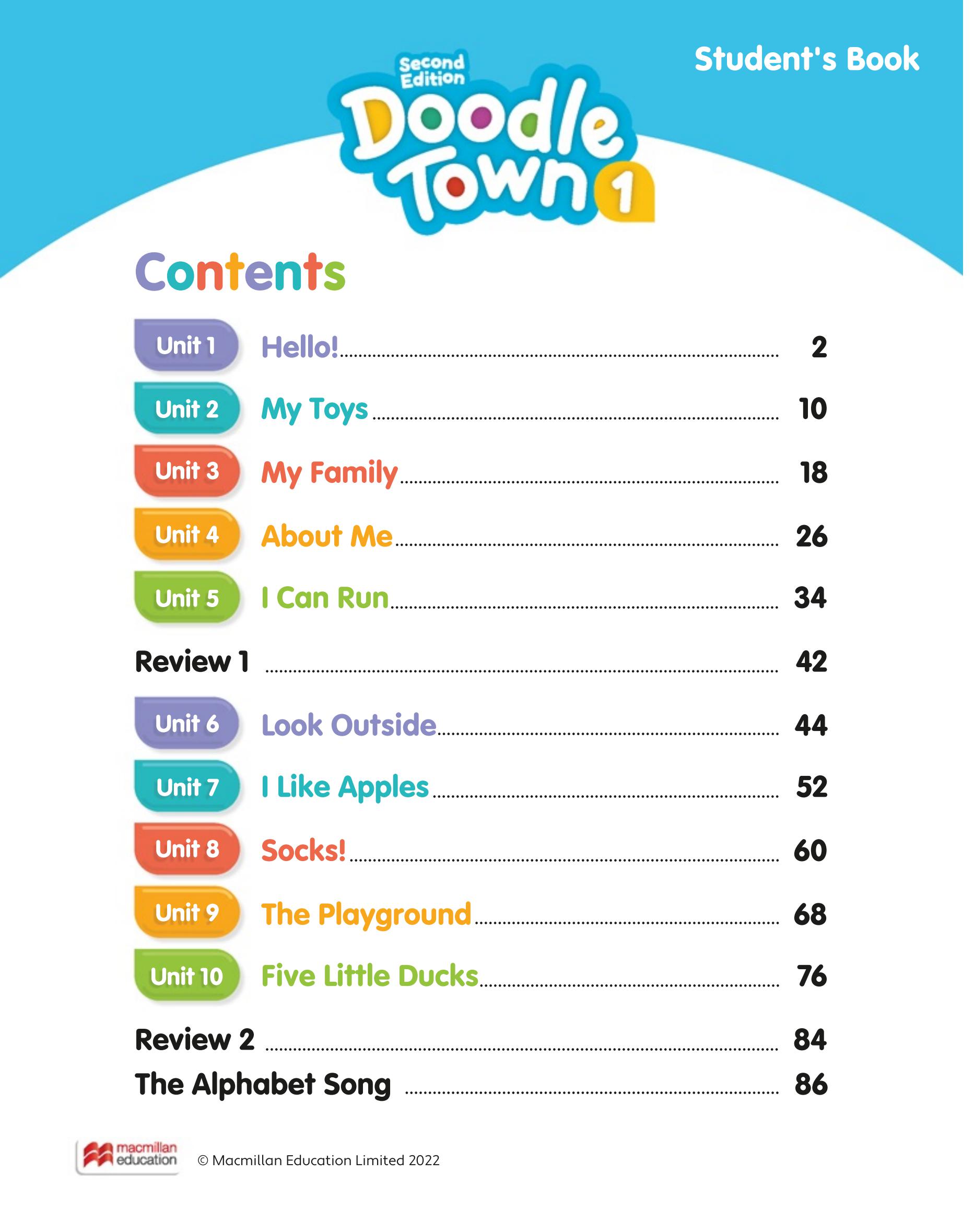 图片[3]-《Doodle Town Level 1 Second Edition》麦克米伦Doodle Town幼儿教材第二版 第1级别
