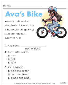 图片[5]-Reading Comprehension Pre-K/K 幼儿学前 阅读理解练习纸合集（高清可打印+答案）-状元学习站百万海量精品学习素材