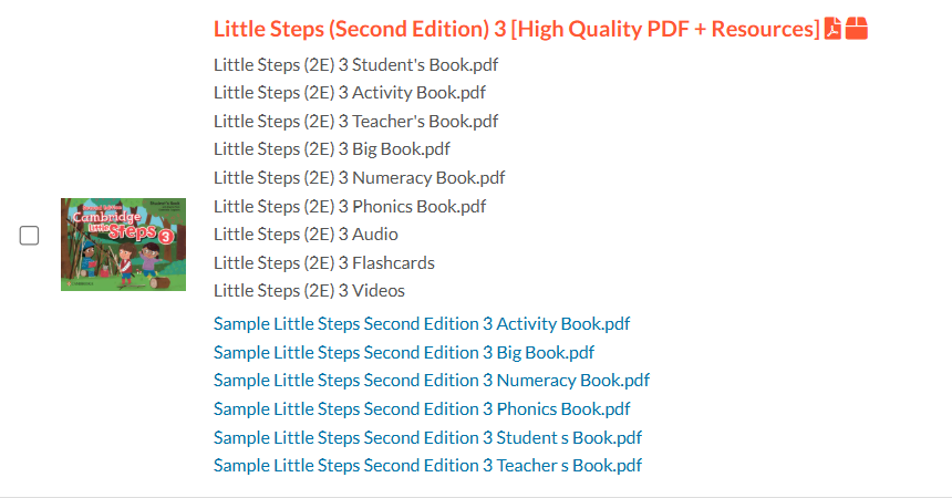 图片[3]-Cambridge Little Steps (Second Edition) L3级别（学生书+教师书+闪卡+音频+视频+故事书等）-状元学习站百万海量精品学习素材
